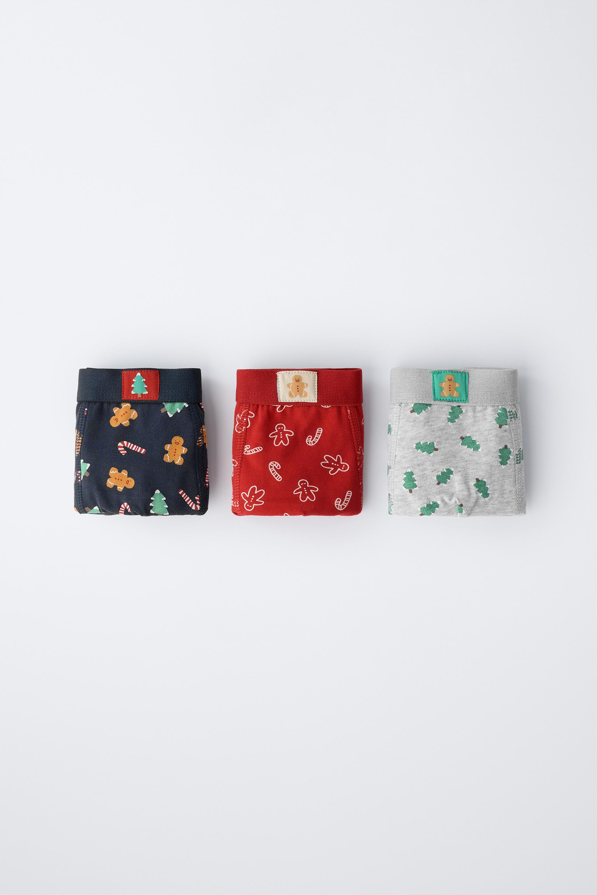 AGES 2-3/ THREE-PACK OF TREE AND COOKIE BOXERS